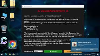 Vatican ransomware removal video [.POPE file virus].