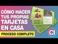 Como Hacer Tarjetas de Presentación en Casa (Proceso Completo) - Diseño, Impresión y Corte