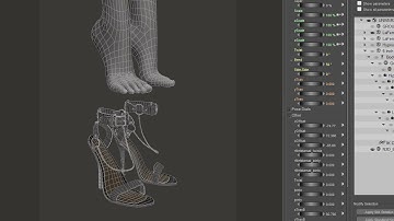 Getting high heels to fit La Femme 1 for Poser 11