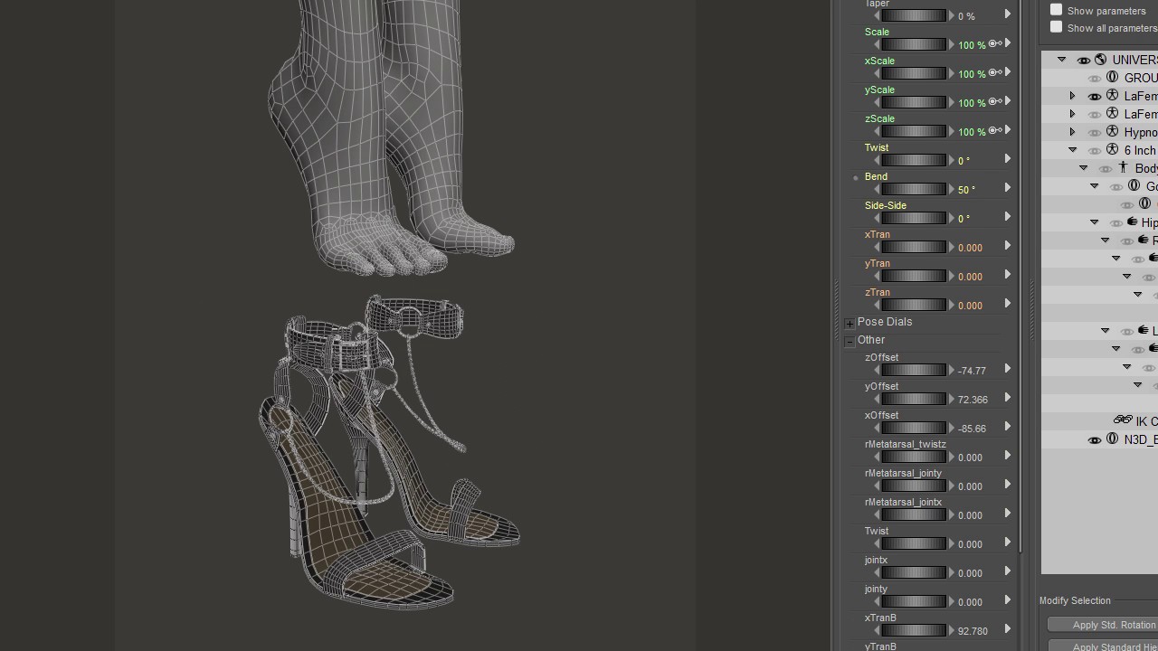 Getting high heels to fit La Femme 1 for Poser 11 - YouTube Renderosity