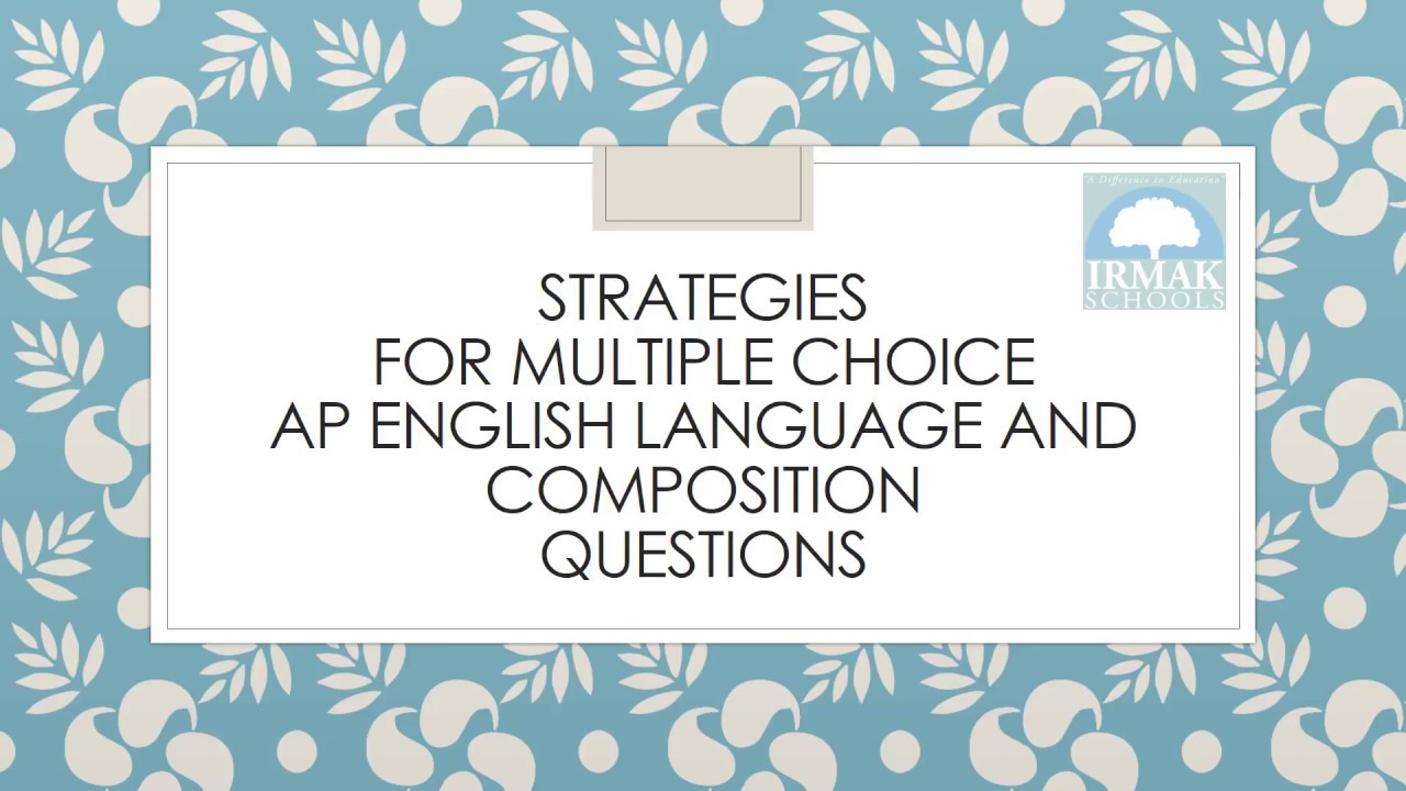 AP Strategies for Multiple Choice Questions - YouTube