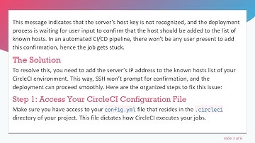 Solving the scp Deployment Stuck Issue in CircleCI