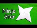 How to make a paper ninja star shuriken  easy origami