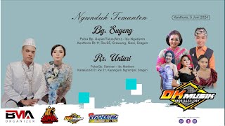 LIVE  DK MUSIC - Wedding SUGENG & UNTARI - BMA  AUDIO - OVS HD, Kenthoro, 5 JUNI 2024