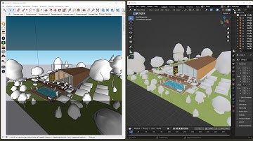 Videoguide - Export from Sketchup Import in Blender, Opensource and Free Software for 3D Modeling