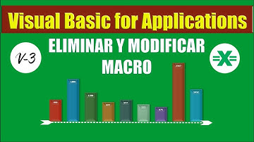 VBA Excel (Elimina y edita una macro) actualizado.