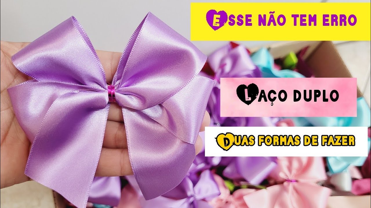 LAÇO DUPLO DE CETIM