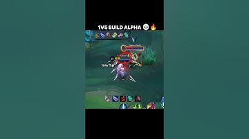 ALPHA BEST 1V5 BUILD#mobilelegends #mlbb #gaming