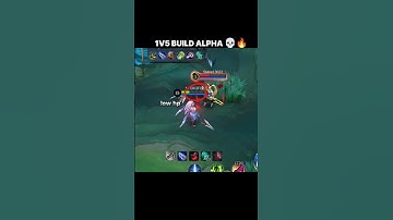 ALPHA BEST 1V5 BUILD#mobilelegends #mlbb #gaming