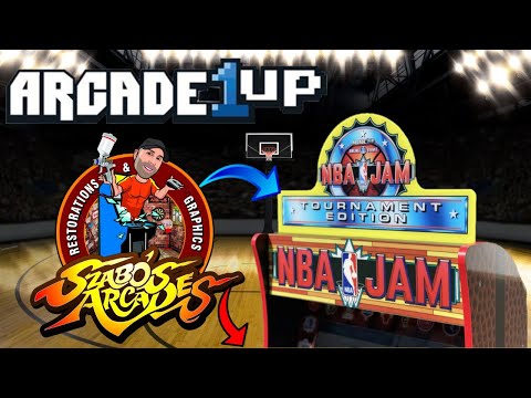 Arcade1Up NBA Jam Topper & Control Panel Filler by Szabos Arcades! from PDubs Arcade Loft