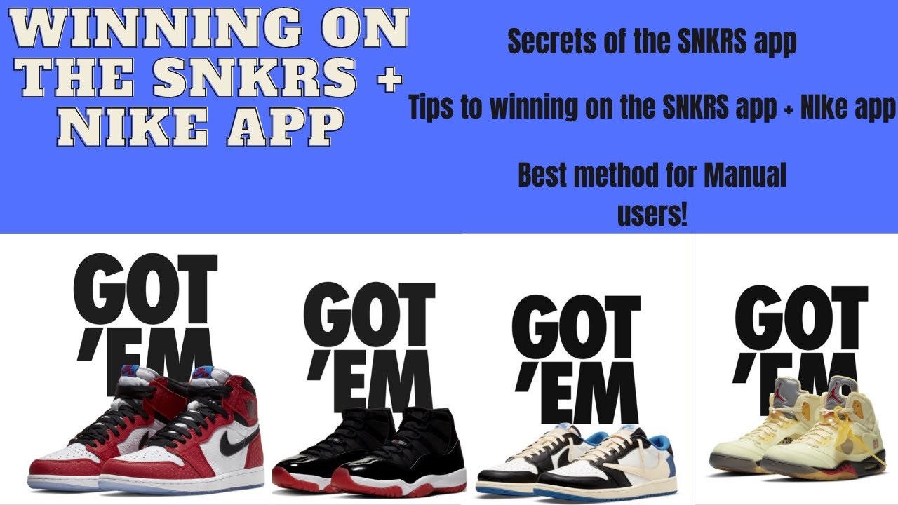 val Politiek Ongedaan maken HOW TO WIN on the SNKRS + Nike APP in 2022 | Best TIPS for MANUAL USERS -  YouTube