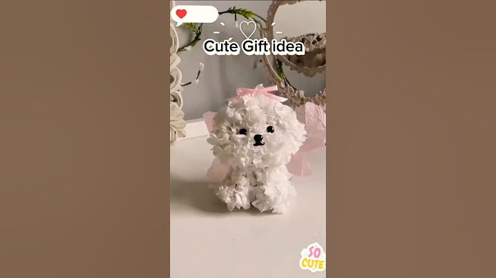Create your own Adorable Paper Puppy Gift | cute gift idea #shorts #art  #cute