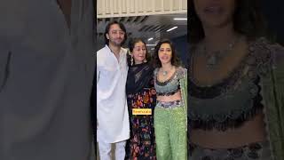 Shaheer Sheikh With Wife Rucchika Kapoor And. Nushrath Bharucha meet at Ayushmaan diwali