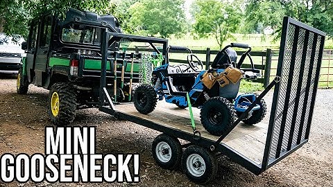 We Built A CUSTOM Miniature Gooseneck Trailer