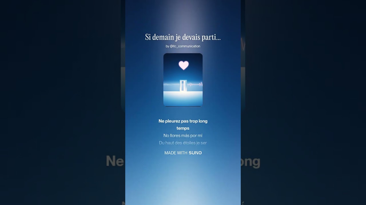 Si demain je devais partir - Si mañana tuviera que partir