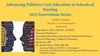 April 28, 2023: ELNEC Graduate Module 2 - Communication