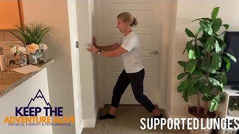 Supported lunges with Keep the Adventure Alive | Help with climbing stairs without arthritis pain