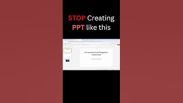 Stop Wasting Time on PowerPoint ❌ Use This AI Instead! ✨#ai #powerpoint #shorts #youtubeshorts
