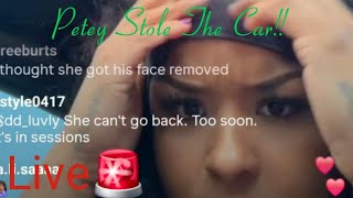 Chrisean live|Petey STOLE their mom car and money|Chrisean tells the family business!