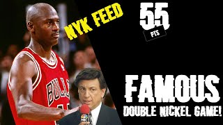 Michael Jordan Double Nickel Game 1995 vs Knicks - NYK Feed, Marv Albert Calling MJ's 55 Pts at MSG!