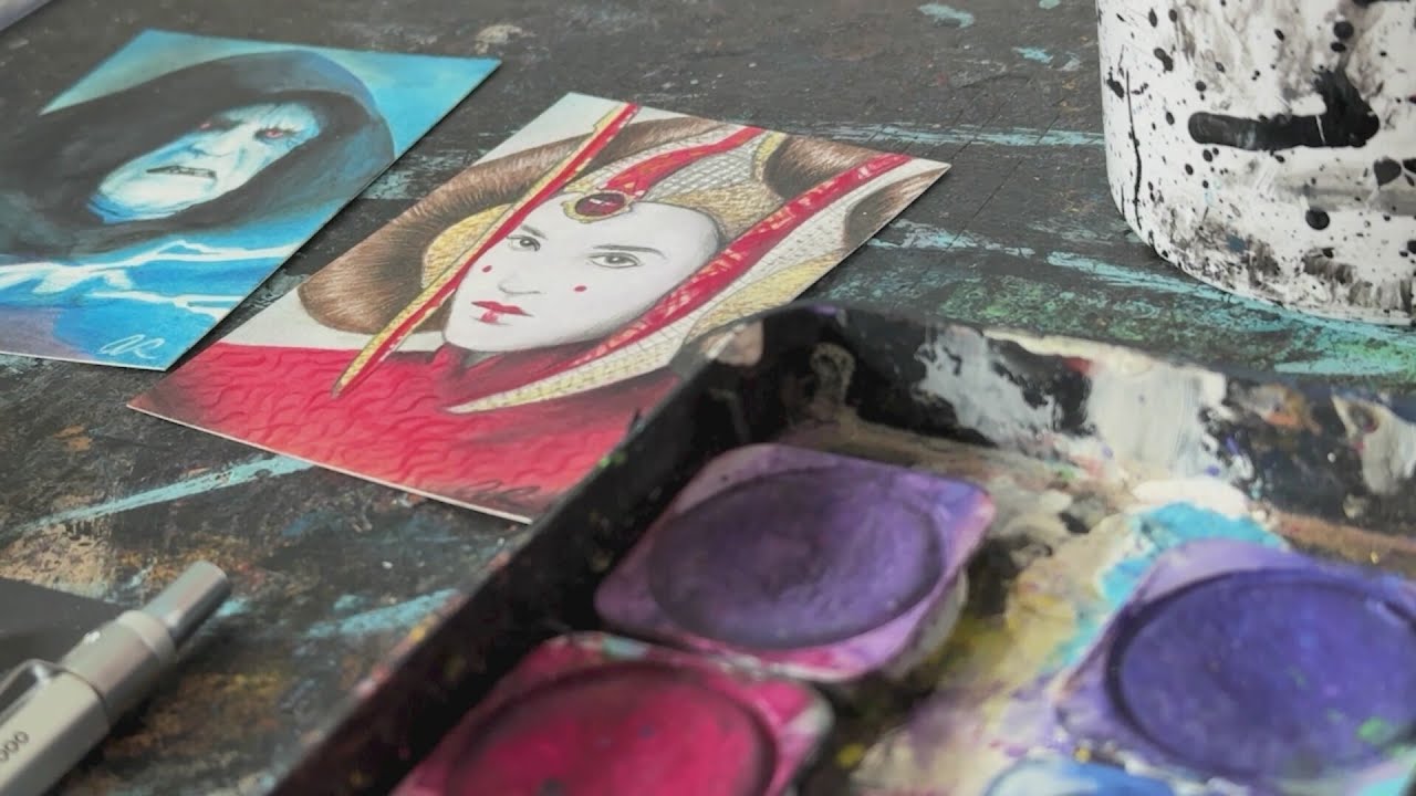 Latest Topps Star Wars card set features Glens Falls artist - YouTube