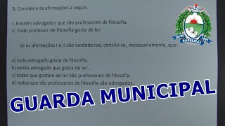 GUARDA MUNICIPAL - BARREIRAS (BA) - TODAS AS QUESTÕES!