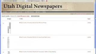 Online Newspapers - Utah Digital Newspapers