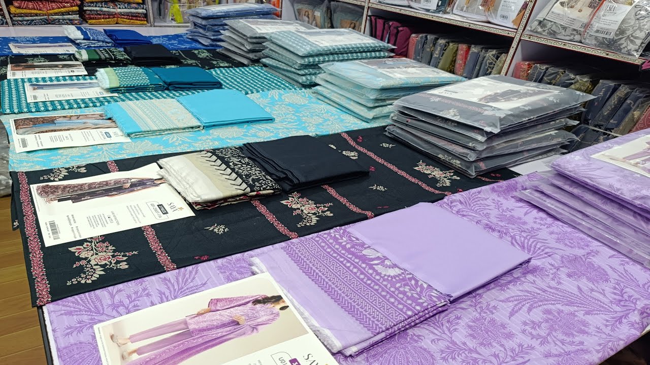 Saya 3pcs original lawn collection whole sale market ladies souit UN-stitched 3pcs saya lawn 