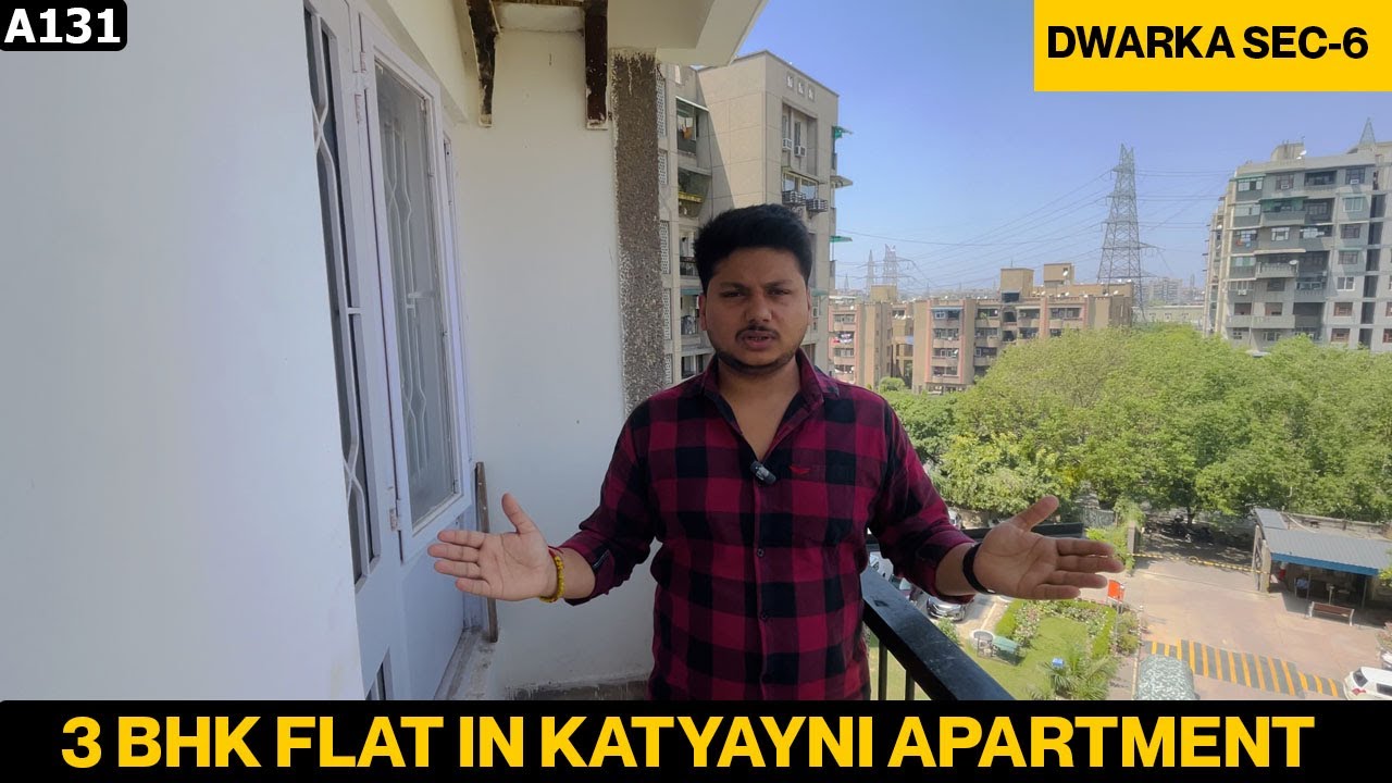 3bhk Society flat in Dwarka sector 6 | Katyayni apartment 