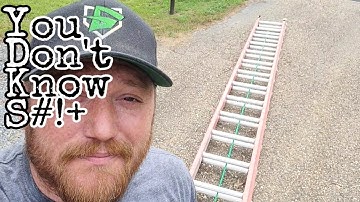 How to restring an extension ladder