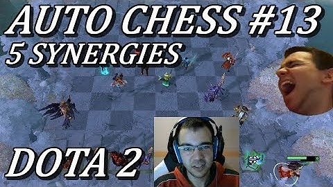 INSANE AUTO CHESS 5 SYNERGY!! Knight Troll Undead Warlock Human | Bishop Gameplay Dota 2
