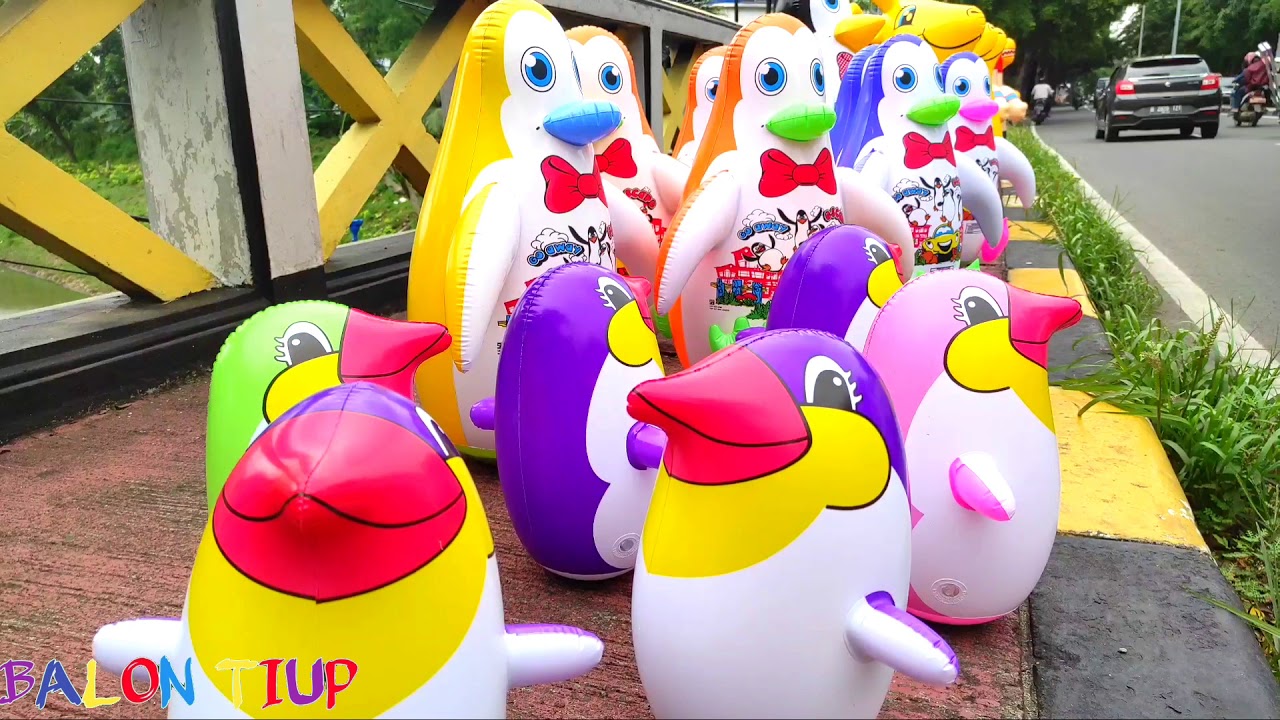 Balon Pinguin goyang goyang balon lucu balon angin balon balon