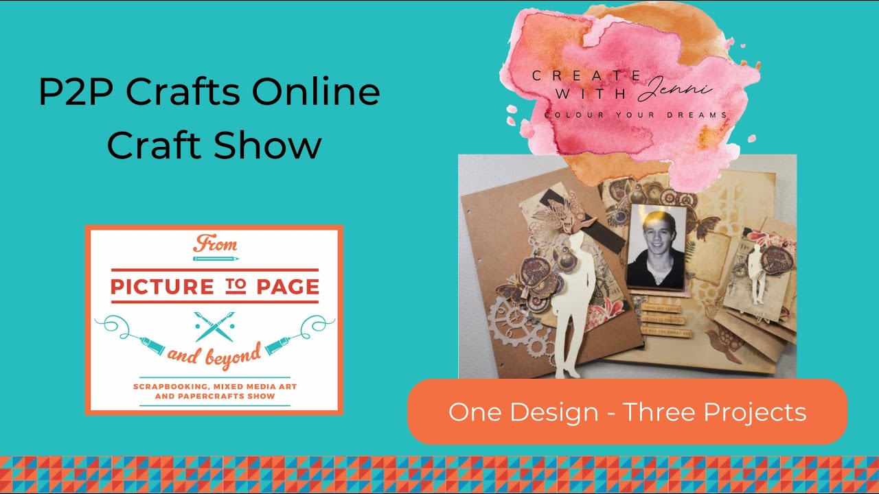 P2PCrafts Online Craft Show with Create with Jenni ~ 1 Design, 3 Projects