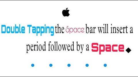 Double Tapping the space bar will insert a period followed by a space. #keytweak_disable_key