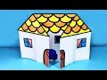 🏡 How to make a folding origami house from 1 sheet of A4 paper with your own hands