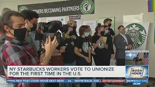 Starbucks workers vote to unionize in Buffalo, New York | Rush Hour