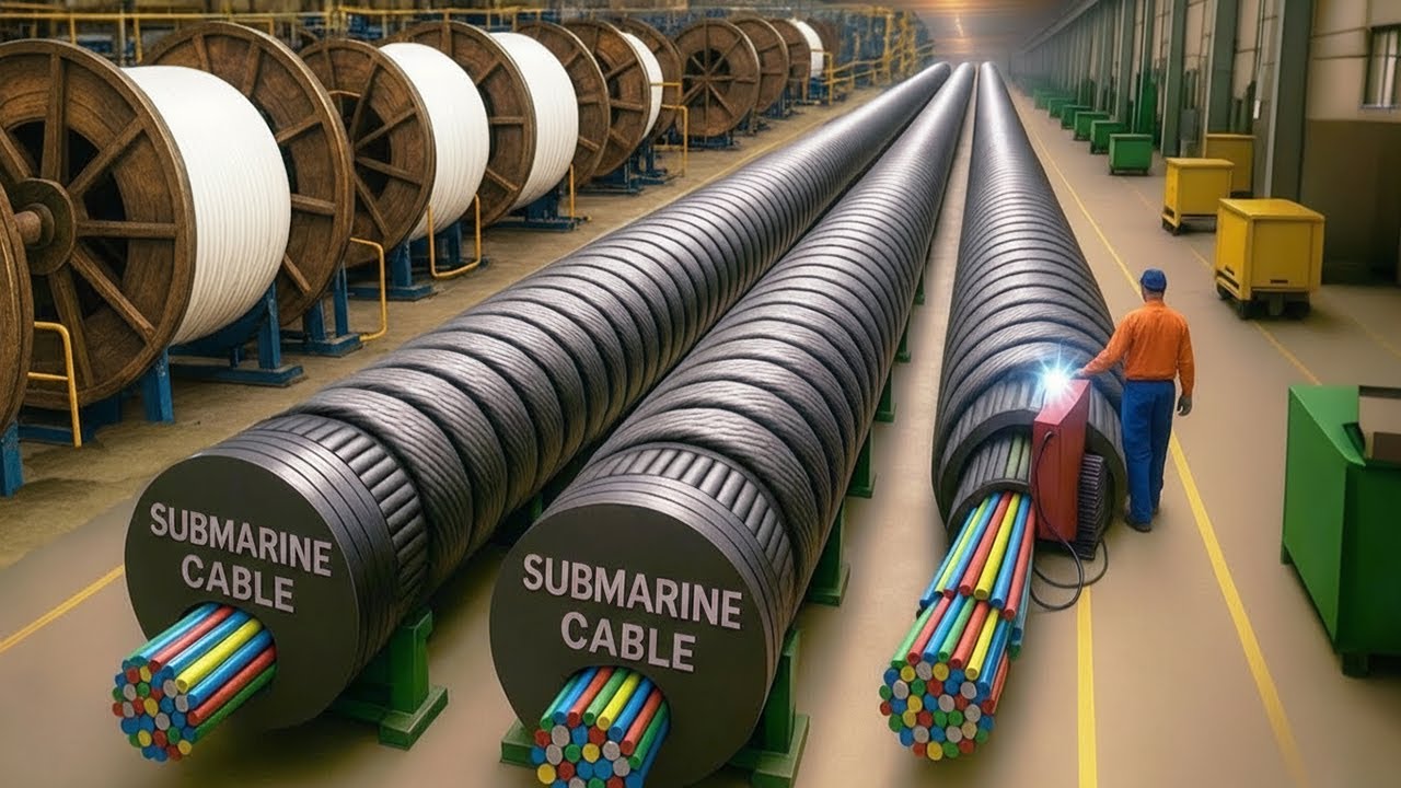 CÓMO se FABRICAN MILLONES de Metros de Fibra Óptica – Línea de ...