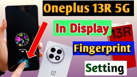 Oneplus 13R 5g in display fingerprint setting | how to display fingerprint lock in Oneplus 13r 5g