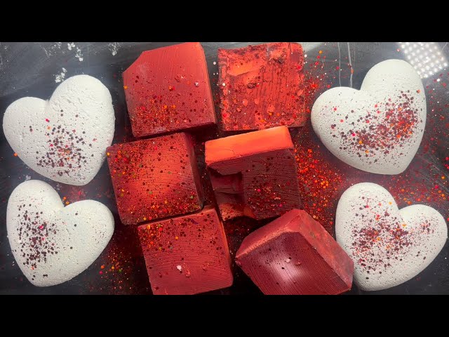 Gym chalk ASMR Heart reforms! (Pack of 7) 6 small hearts 1 big heart