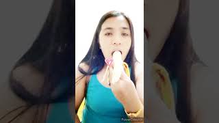 Eating Fresh Banana