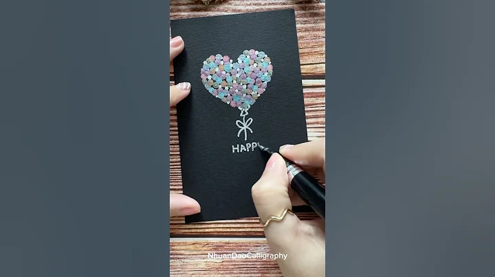 DIY Birthday Card 🎉 | Birthday Card ideas #shorts #nhuandaocalligraphy #birthdaycard #gifts