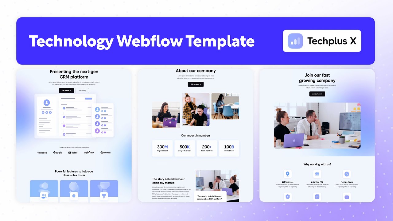 Technology Website Template | Techplus X - BRIX Templates - YouTube