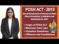 Posh act 2013  prevention of sexual harassment at workplace  vishakha guidelines  bhanwari devi
