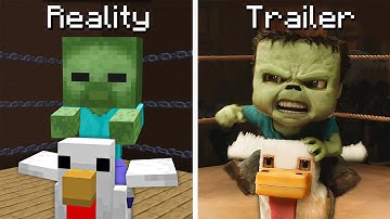 Minecraft Movie : Trailer vs Reality !