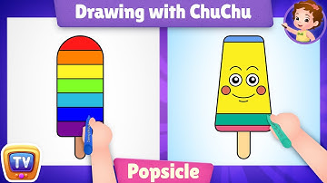 How to Draw a Popsicle? Ice Cream Drawing with ChuChu - ChuChuTV Drawing for Kids Easy Step by Step