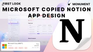 Microsoft Loop Completely Copied Notion App Design!!! Microsoft Shares Analysis!