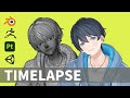 【タイムラプス】キャラクターモデリング / Character Modeling Timelapse【Blender/Zbrush/Substance Painter/Unity】