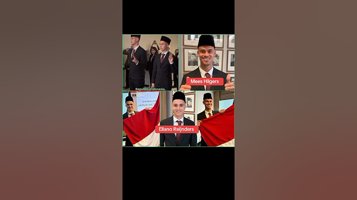 Sah jadi WNI 🇮🇩MEES HILGERS & ELIANO REIJNDERS