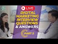 Top digital marketing interview questions  answers for fresher part  2