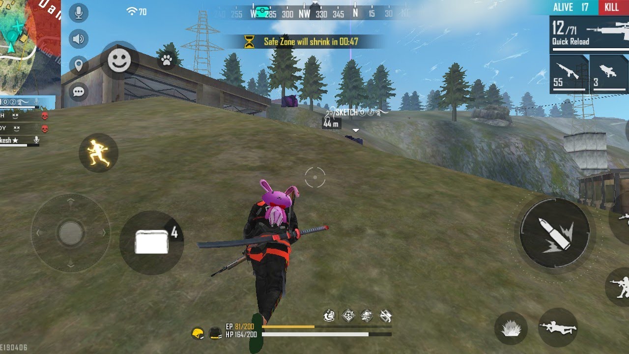 free fire bugs 
